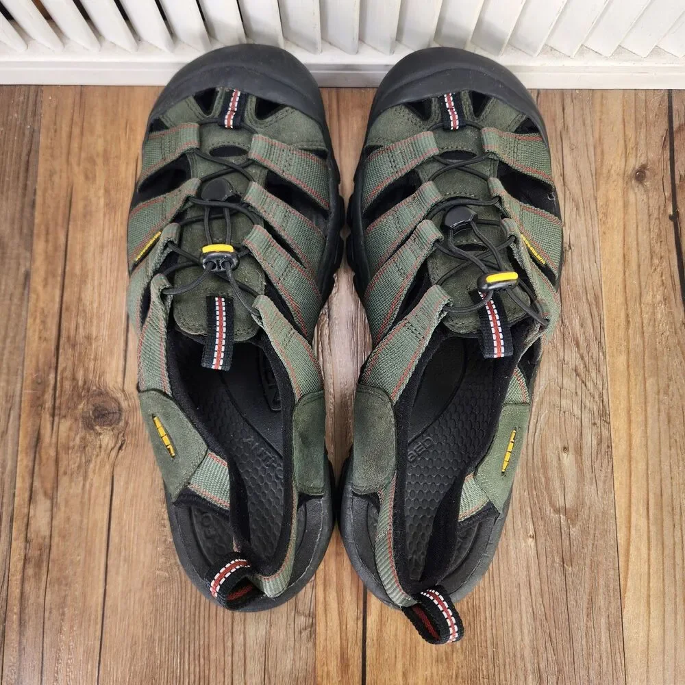 Keen Newport H2 Sport Sandals Mens Size 13 Green Waterproof Hiking Outdoor Shoes